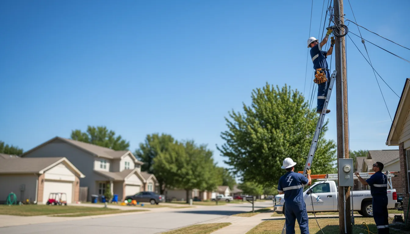 Residential electrician providing installation services in De Witt, NE